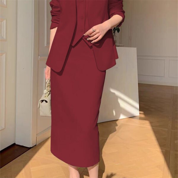 Slimming Loose-fitting Casual Suit Skirt Two-piece Set - Image 8