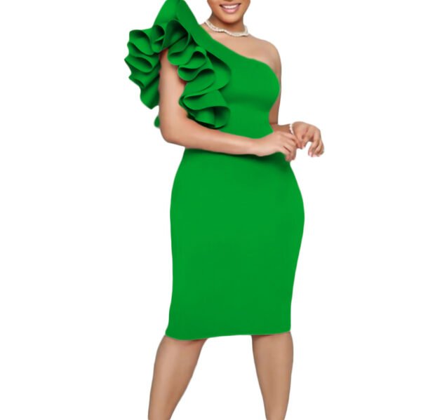 Women Sheer Bodycon Dress Office Lady Elegant Vestido Big - Image 5