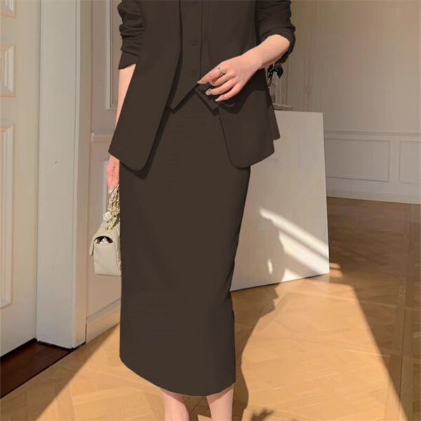 Slimming Loose-fitting Casual Suit Skirt Two-piece Set - Image 10