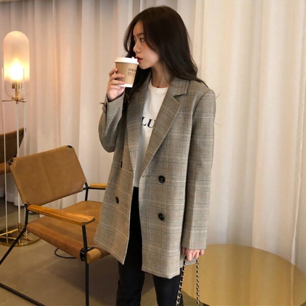 Plaid ladies blazer - Image 3