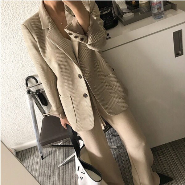 Retro plaid blazer - Image 9