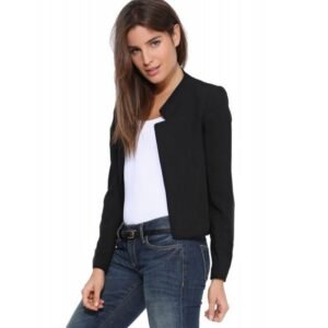Spring Autumn New Fashion Women's Short Blazer Coat Candy Color Casual Suit Blazer and Jacket Solid Slim Female Blazers