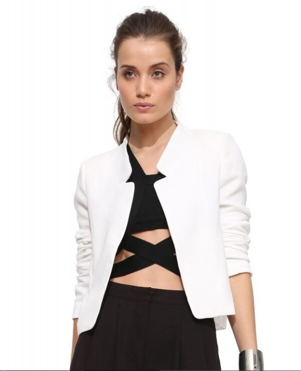 Spring Autumn New Fashion Women's Short Blazer Coat Candy Color Casual Suit Blazer and Jacket Solid Slim Female Blazers - Image 4