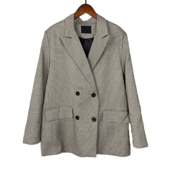Spring Blazer Women Double Breasted Oversized - Image 4