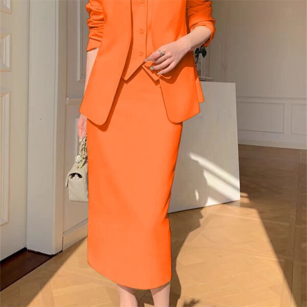 Slimming Loose-fitting Casual Suit Skirt Two-piece Set - Image 9