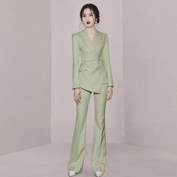 High-grade Retro Pleated Suit Suit Women - Image 2