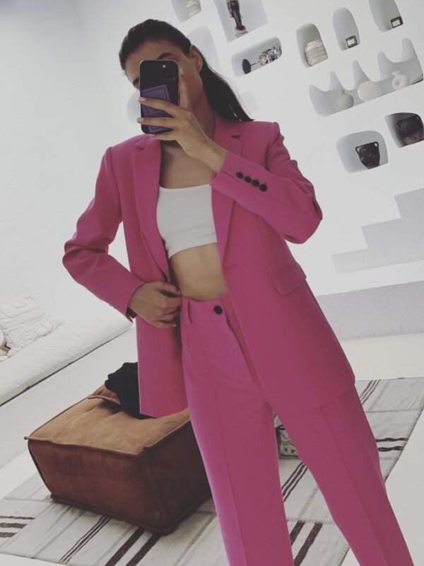 Ladies Fashion Blazer Women Suit Pants - Image 4