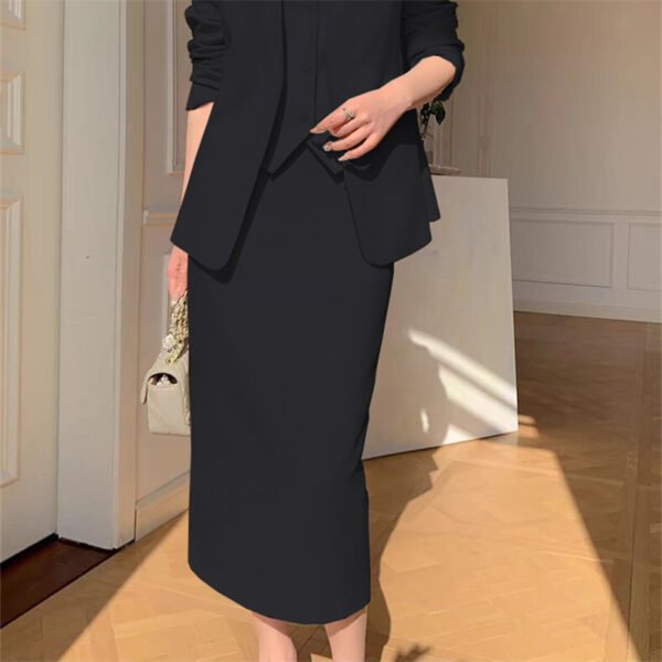 Slimming Loose-fitting Casual Suit Skirt Two-piece Set - Image 5