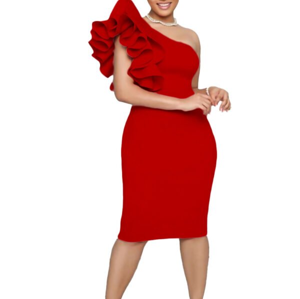 Women Sheer Bodycon Dress Office Lady Elegant Vestido Big - Image 2