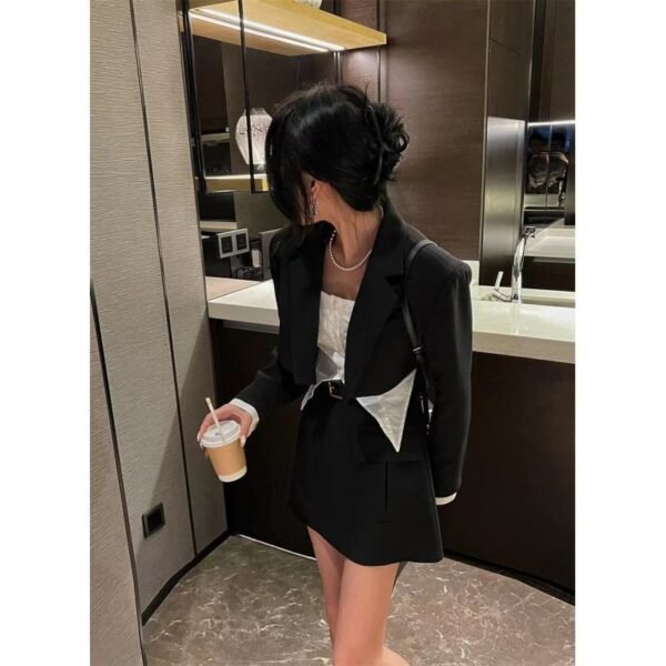 Early New Style Style Set Sense Western Style Slimming Suit Jacket Skirt Elegant Outfit - Image 8