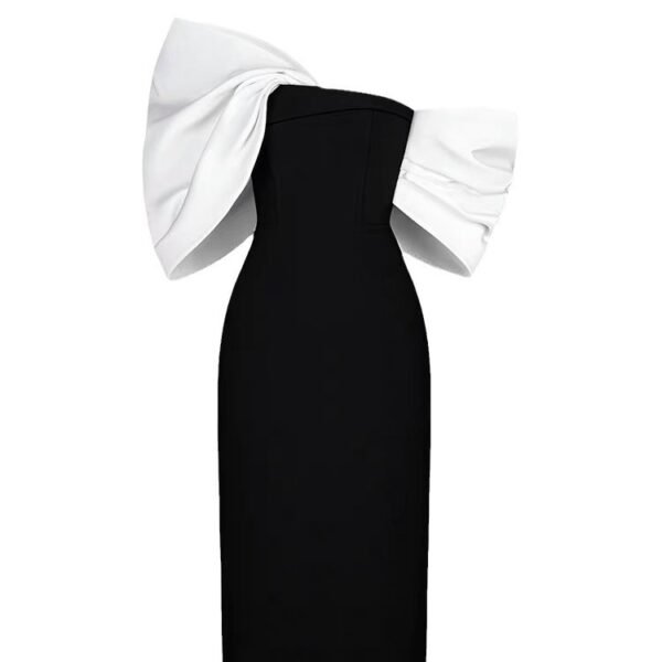 Big Bow Dress Socialite High Waist Office Lady Sheath Skirt - Image 5