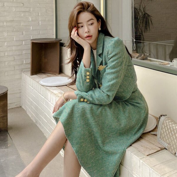 Temperament Small Suit Jacket Waist Skirt Two-piece Set - Image 3