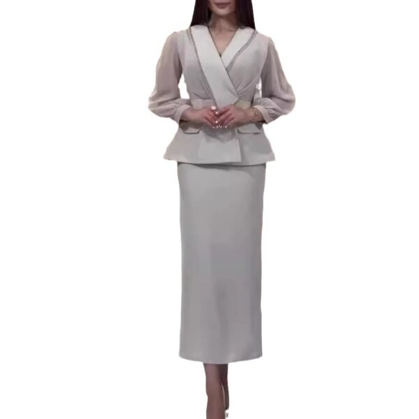 Fashion Waist-controlled Small Business Suit Coat Package Hip Skirt Two-piece Set - Image 5