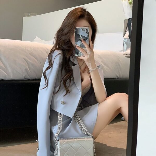 Women's Suit Jacket Skirt Two-piece Set - Image 3