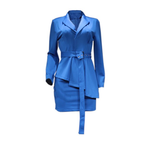 2023 Autumn And Winter New Solid Color Business Suit Skirt Two-piece Set - Image 8