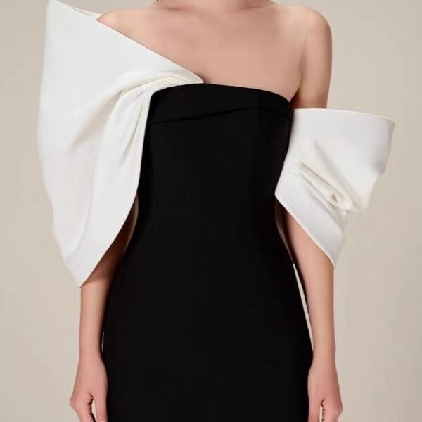 Big Bow Dress Socialite High Waist Office Lady Sheath Skirt - Image 3