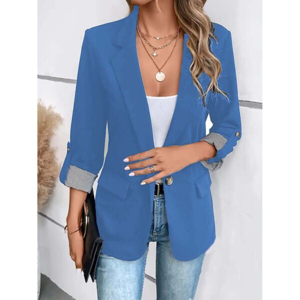 Women's Casual Blazers Open Front Long Sleeve Work Office Suit Jackets Blazer Business Casual Outfits - Image 8