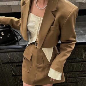 Early New Style Style Set Sense Western Style Slimming Suit Jacket Skirt Elegant Outfit